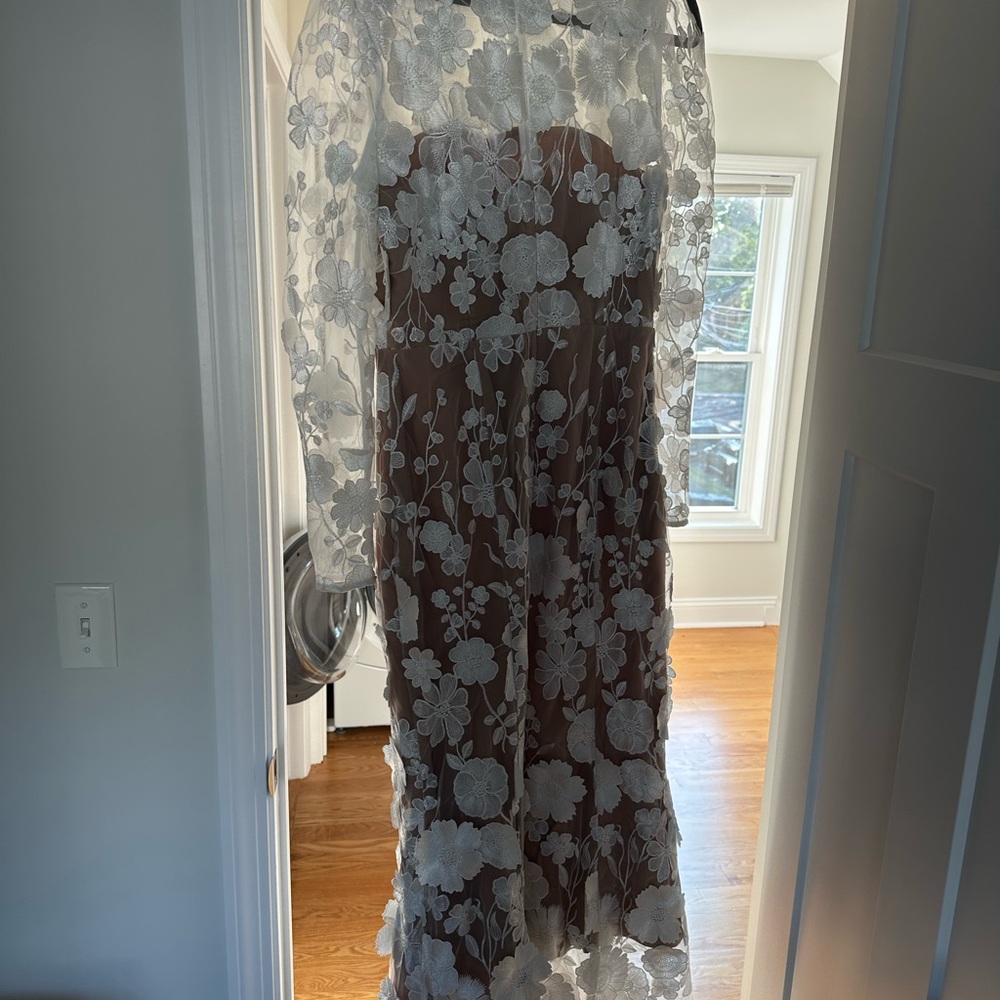 Elliatt Strapless White Floral Dress